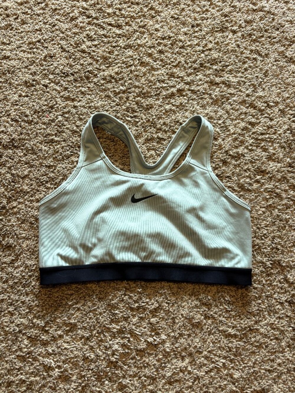 Nike sage green sports bra